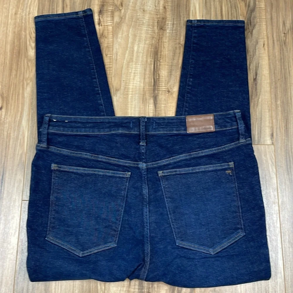 Madewell 9” Mid-rise Skinny Kingston Wash Blue Jeans, Size 16W - Picture 3 of 17